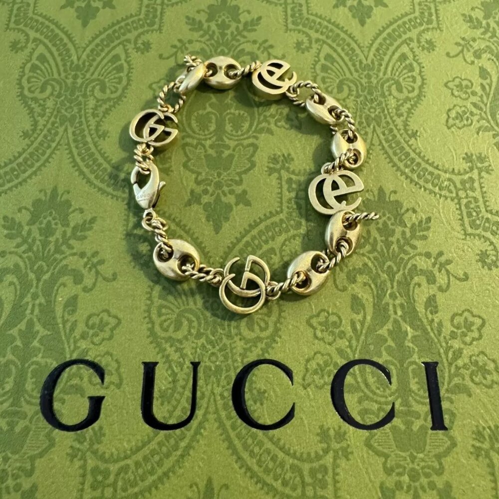 Gucci Antique Gold Marmont Bracelet